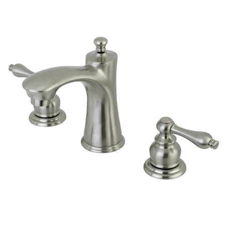 KINGSTON BRASS 8" Widespread Bathroom Faucet, Brushed Nickel KB7968AL
